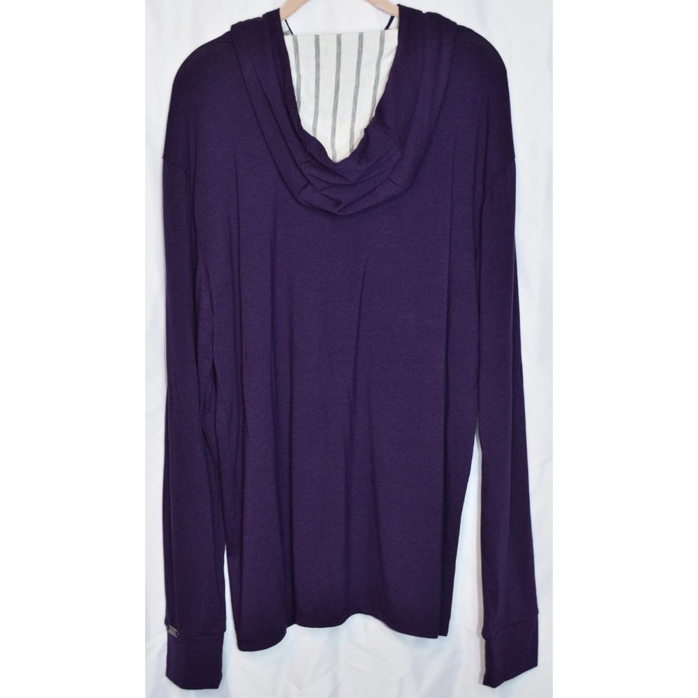 Two Blind Brothers Pullover Hoodie Bamboo Blend Purple Size XL - Picture 3 of 6